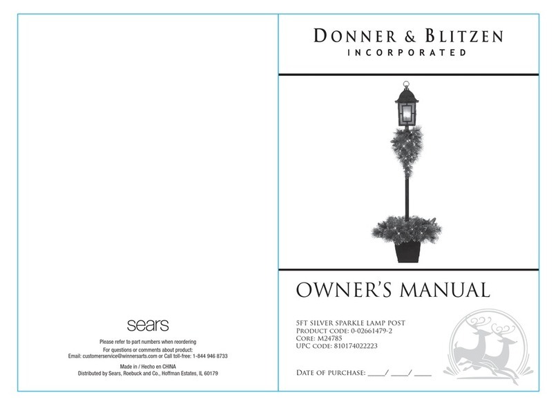 Donner & Blitzen 0-02661479-2 owner's manual Donner & Blitzen 0-02661479-2 owner's manual