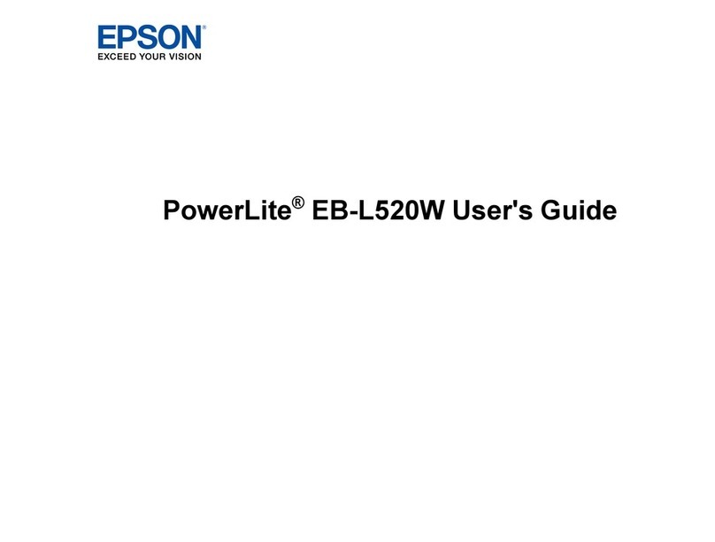 Epson PowerLite EB-L520W User manual