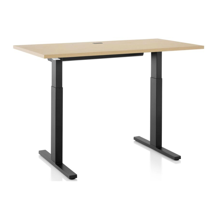 Herman Miller Motia Sit-to-Stand Table Installation instructions