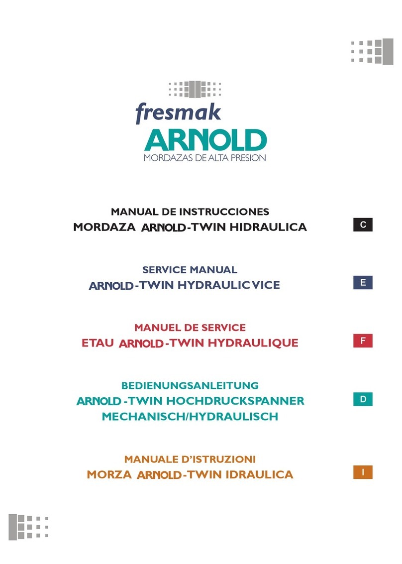 Fresmak ARNOLD-TWIN HYDRAULIC VICE Service manual