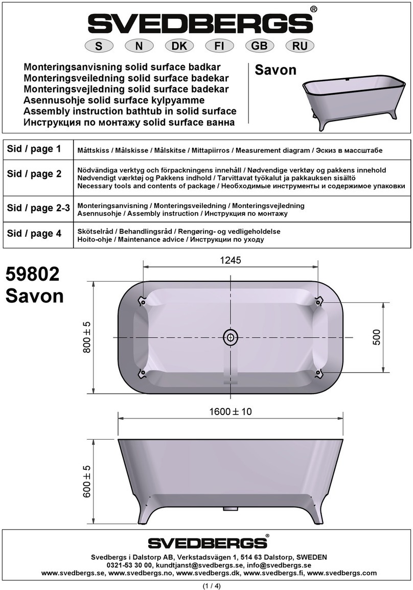 Svedbergs Savon 59802 Assembly instruction