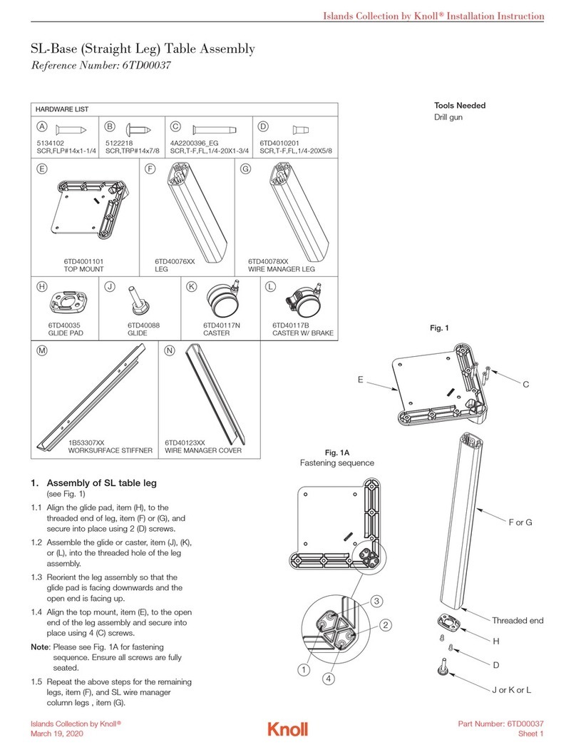 Knoll SL-Base User manual