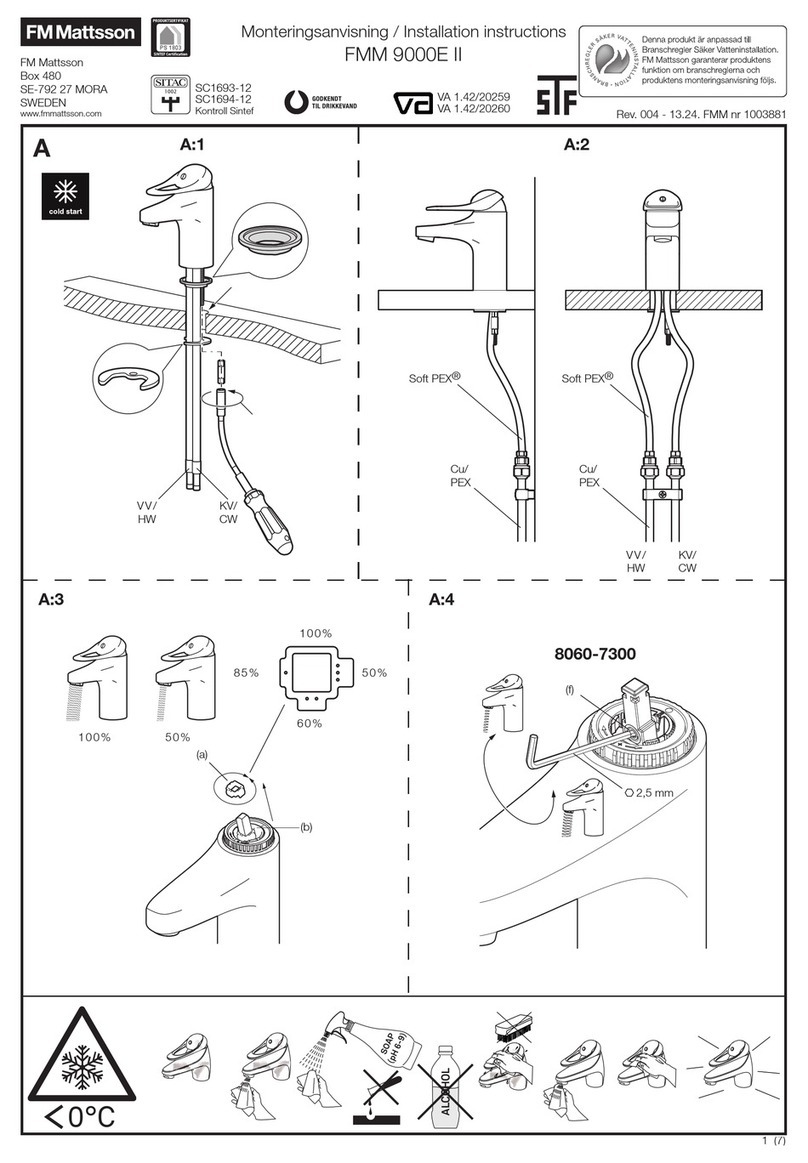 FM Mattsson FMM 9000E II installation instructions