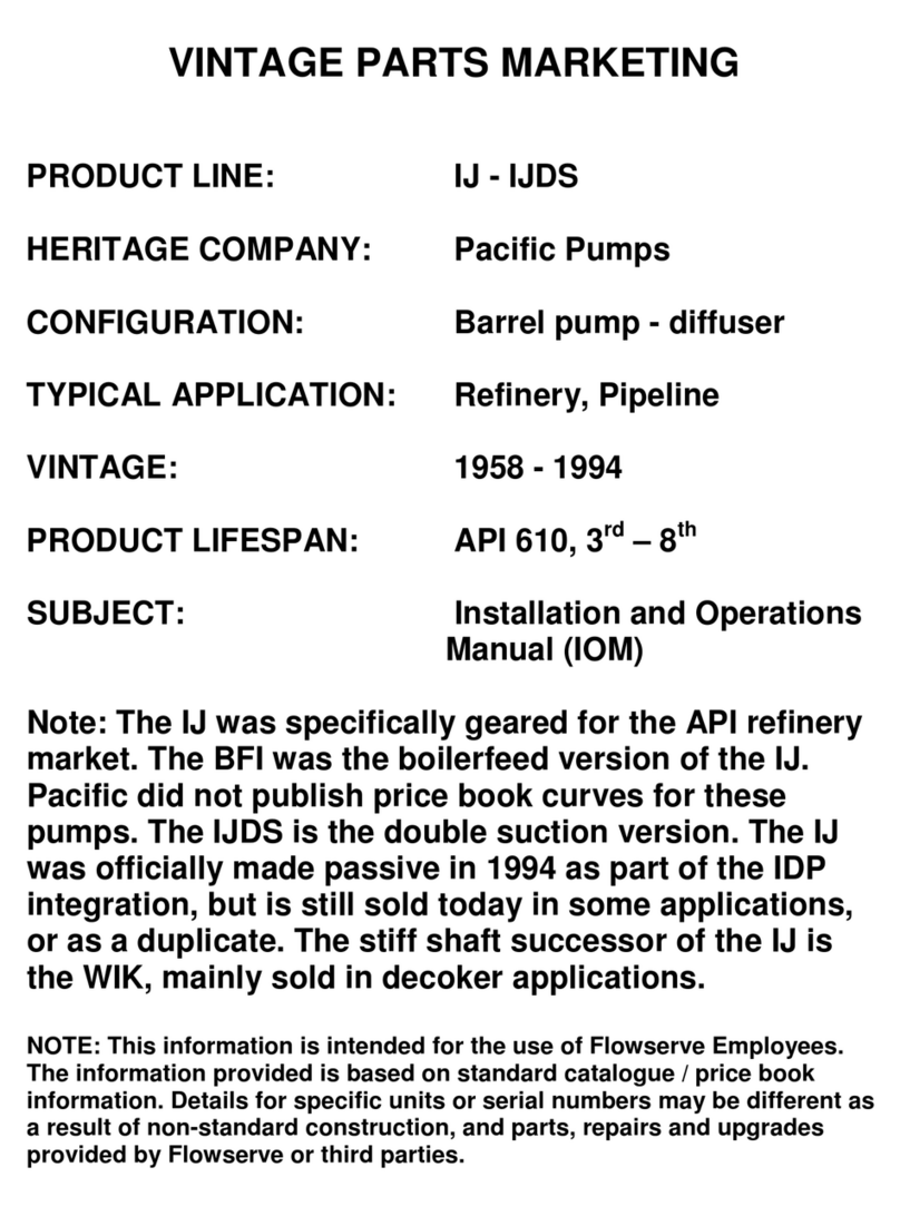 Flowserve IJ Owner's manual Flowserve IJ Owner's manual