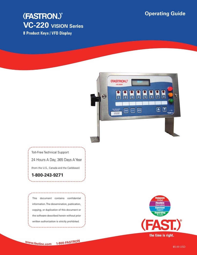 FASTRON. VISION VC-220 User manual