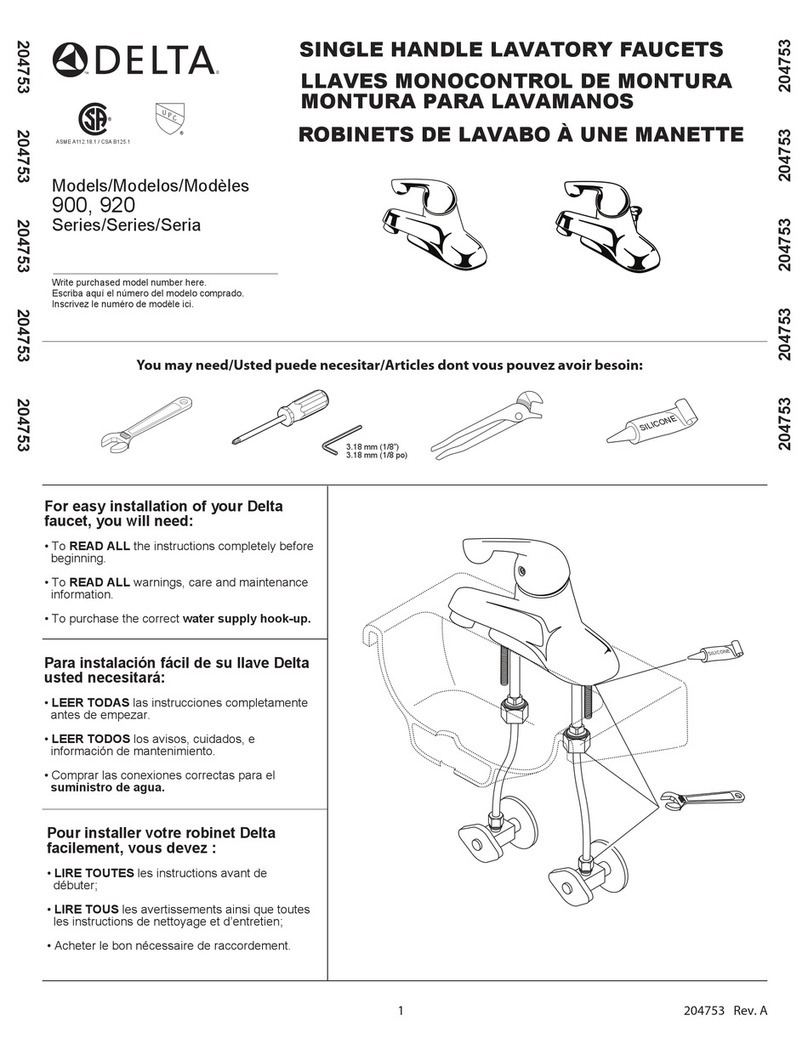 Delta 900 User manual