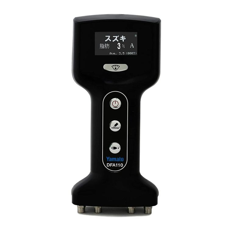Yamato Fish Analyzer PRO DFA110 Operation manual Yamato Fish Analyzer PRO DFA110 Operation manual