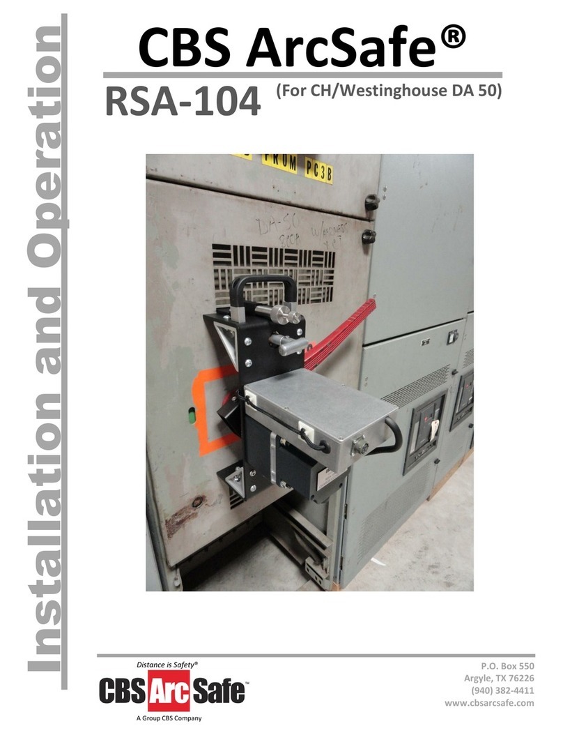 CBS ArcSafe RSA-104 Owner's manual