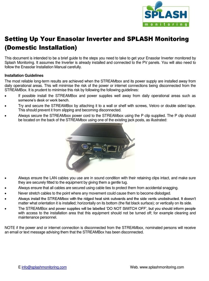 Splash STREAMBox Setting up