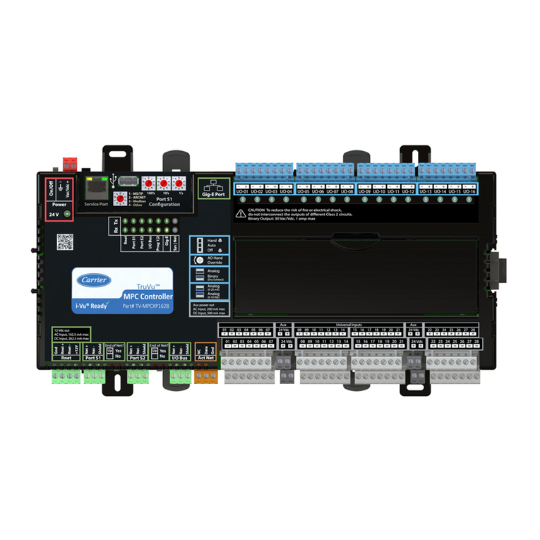 Carrier TruVu TV-MPCXP1628-NR Installation manual