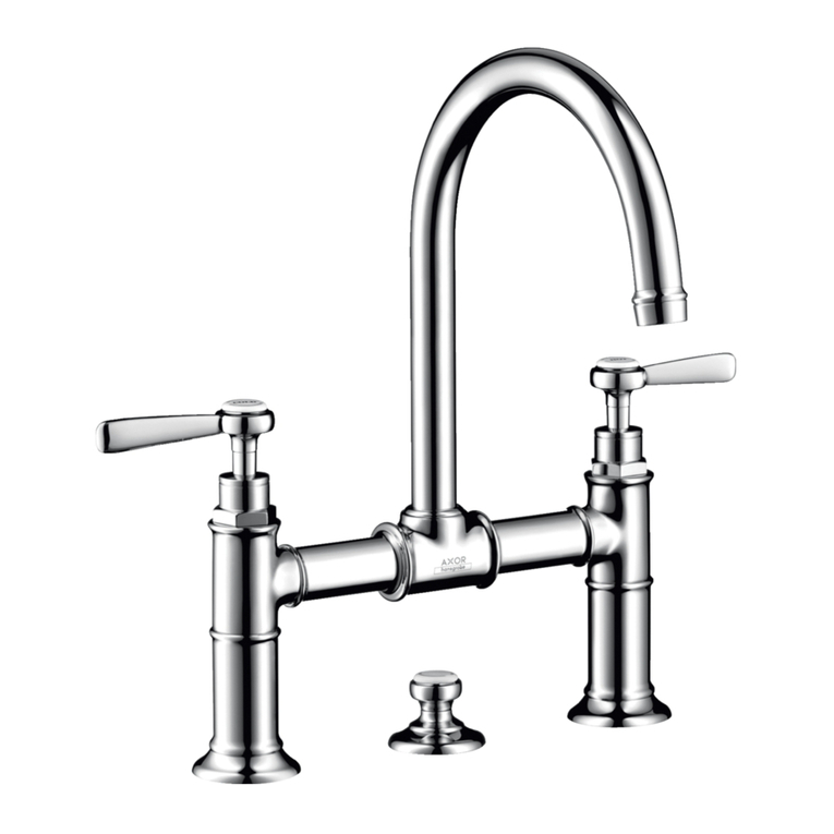Hans Grohe AXOR Montreux 16510 1 Series Installation/User Instructions/Warranty