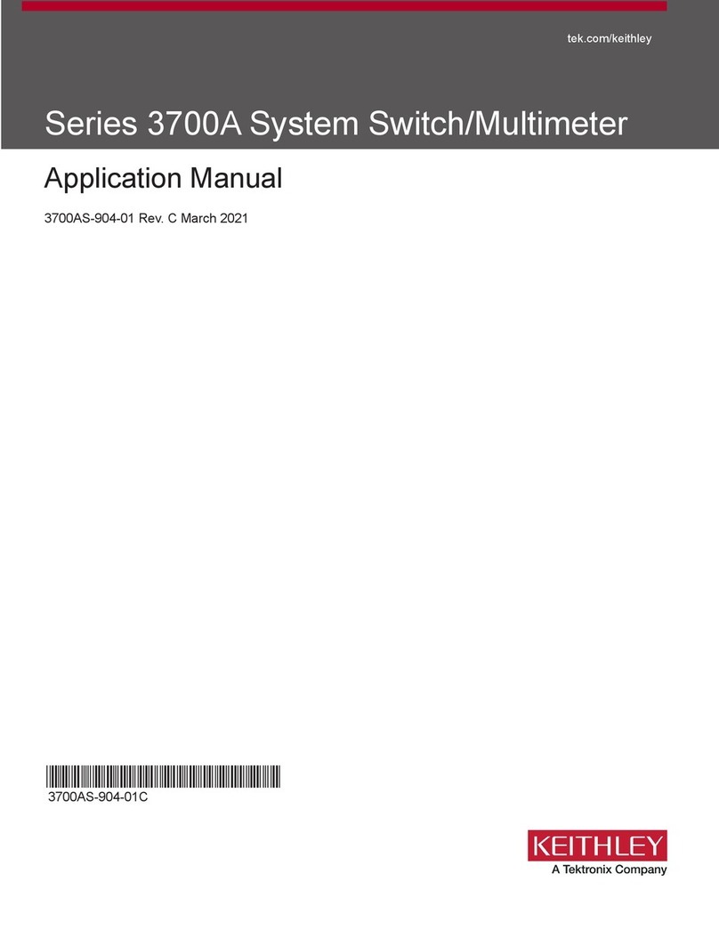 Tektronix Keithley 3700A Series Applications manual