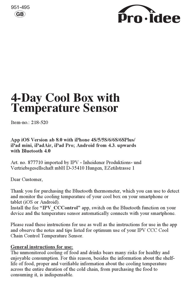 Pro-Idee 218-520 Instructions for use Pro-Idee 218-520 Instructions for use