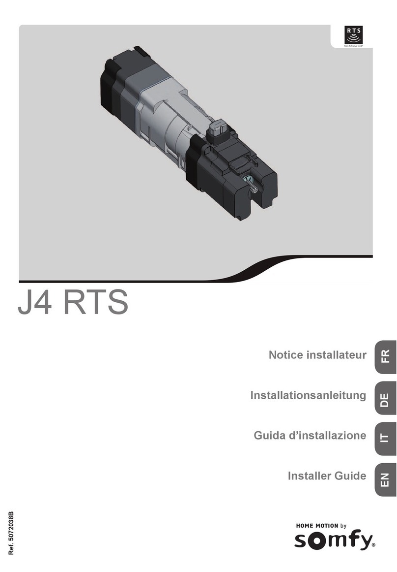SOMFY J4 RTS Assembly instructions