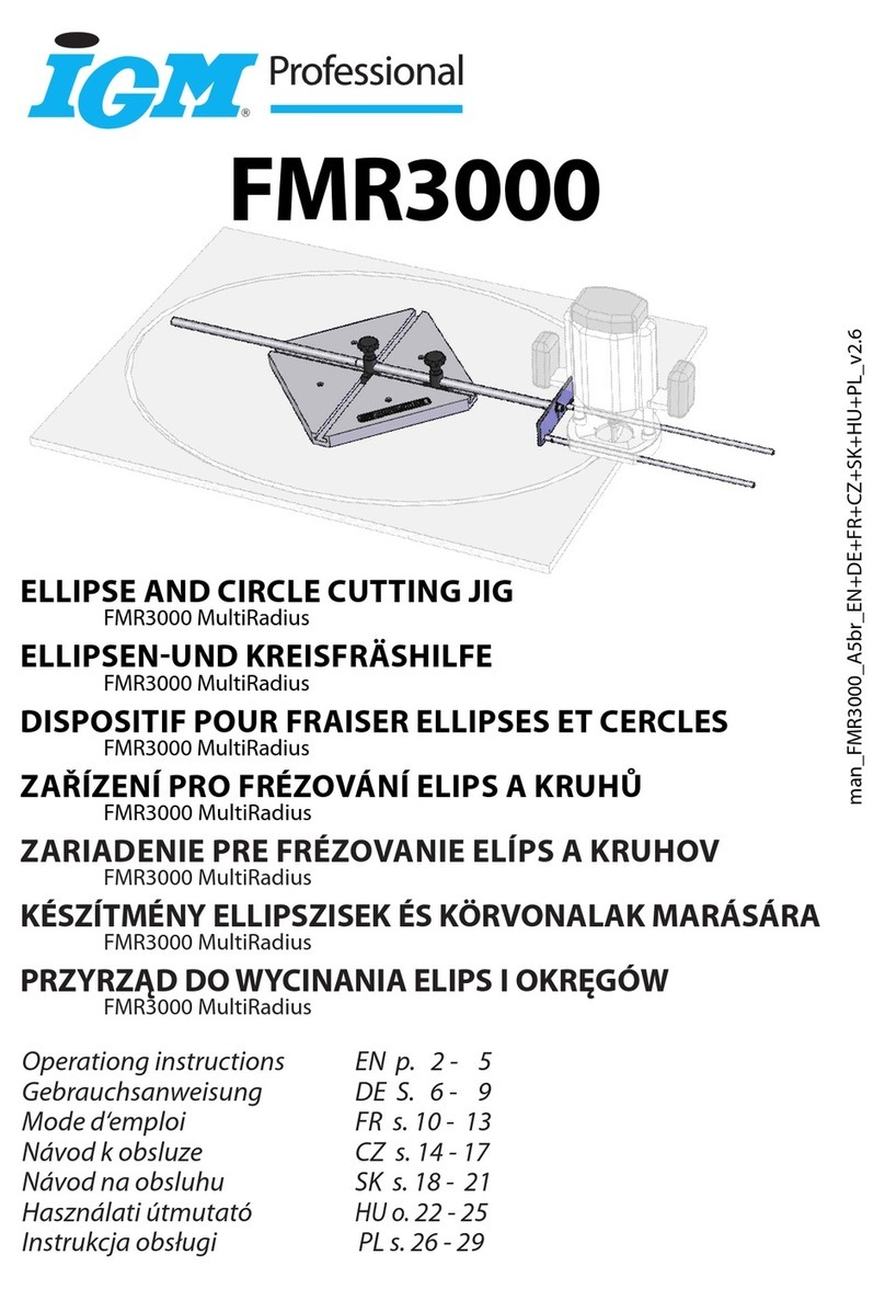 IGM Professional FMR3000 MultiRadius User manual