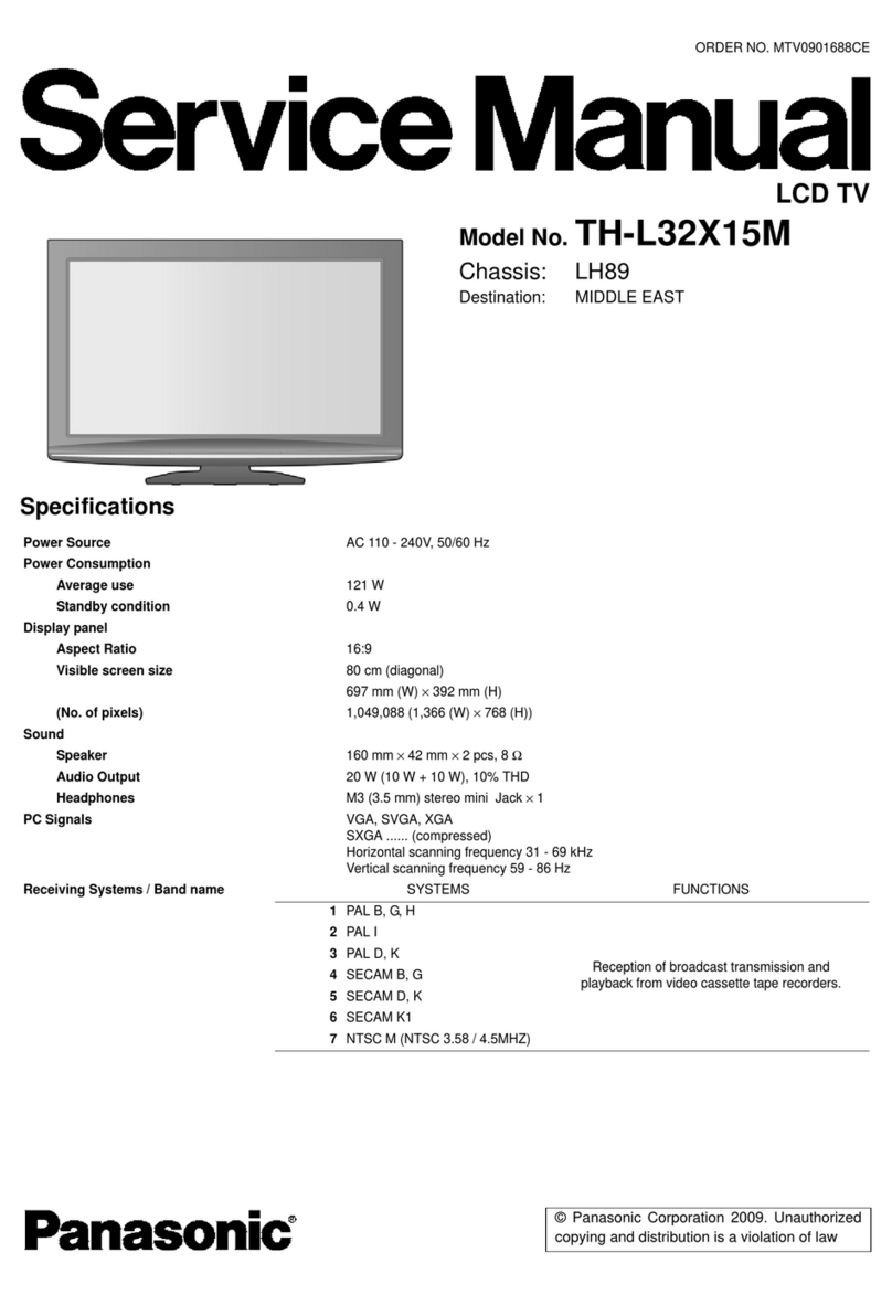 Panasonic Viera TH-L32X15M User manual
