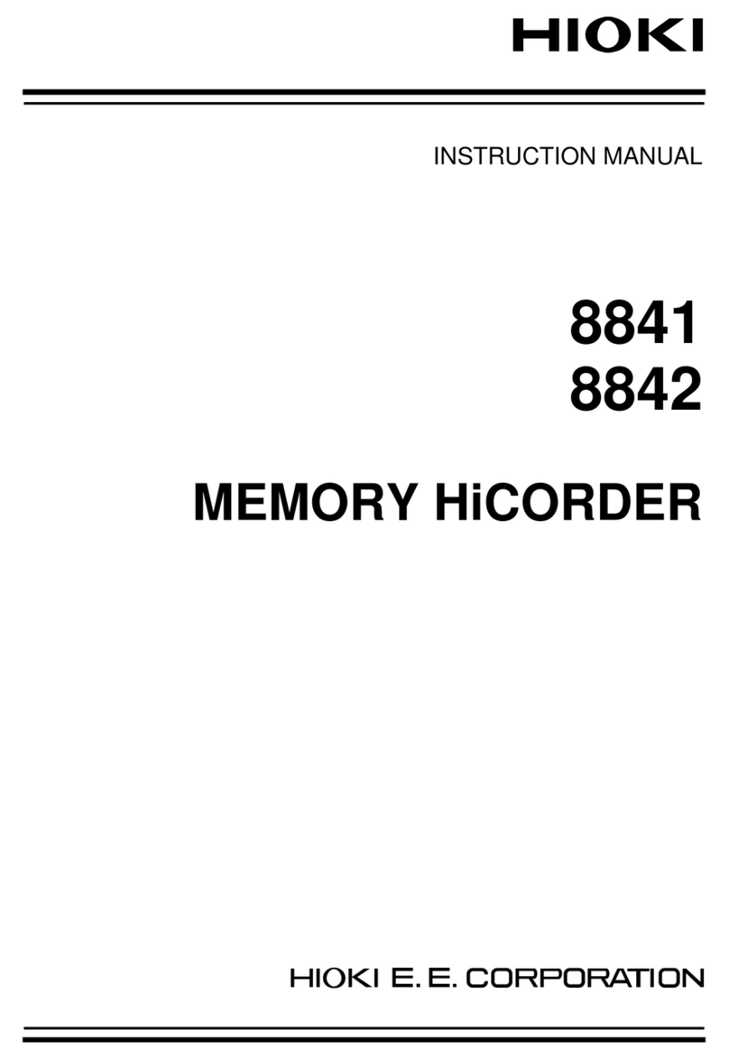 Hioki 8841 instruction manual