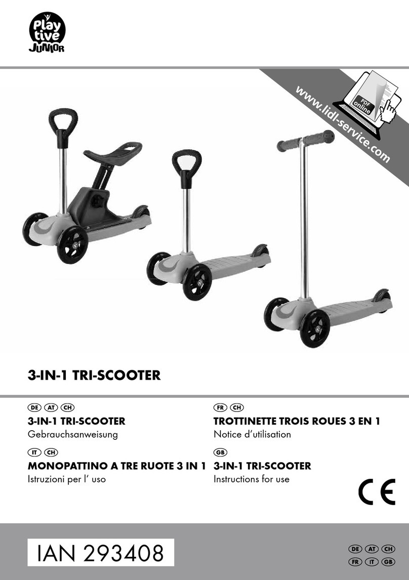 PLAYTIVE JUNIOR 3-IN-1 TRI-SCOOTER Instructions for use