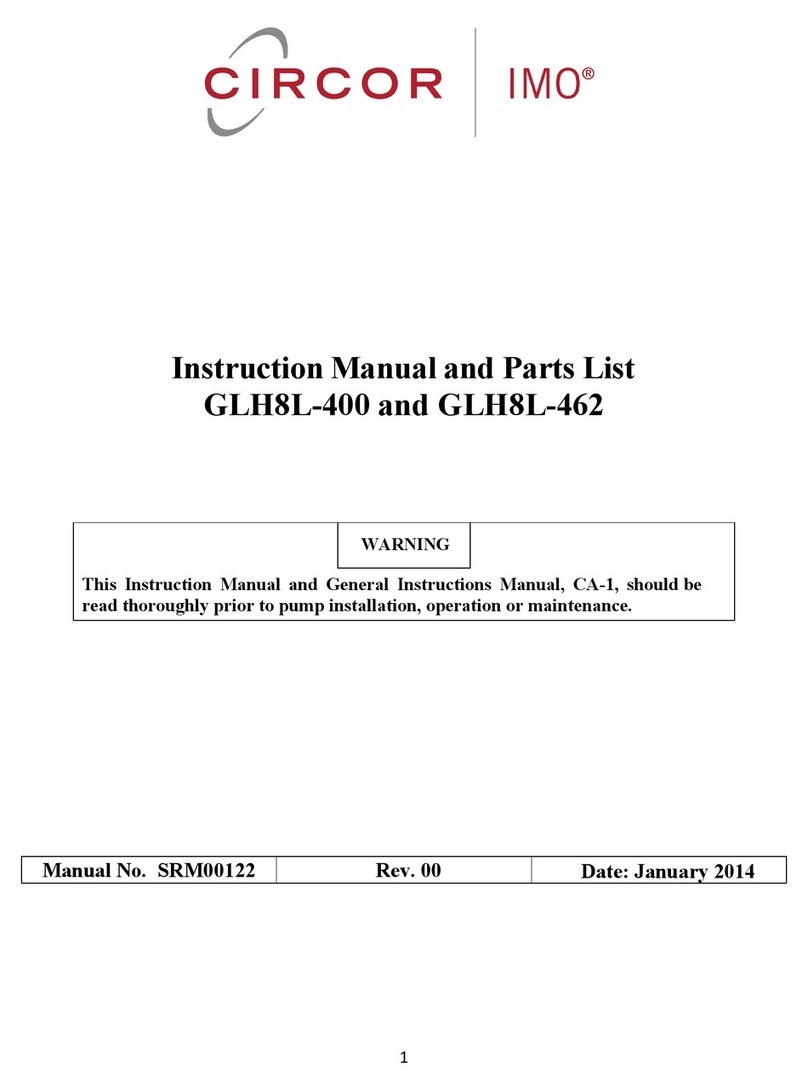 i-MO CIRCOR GLH8L-400 Series Instruction manual and parts list