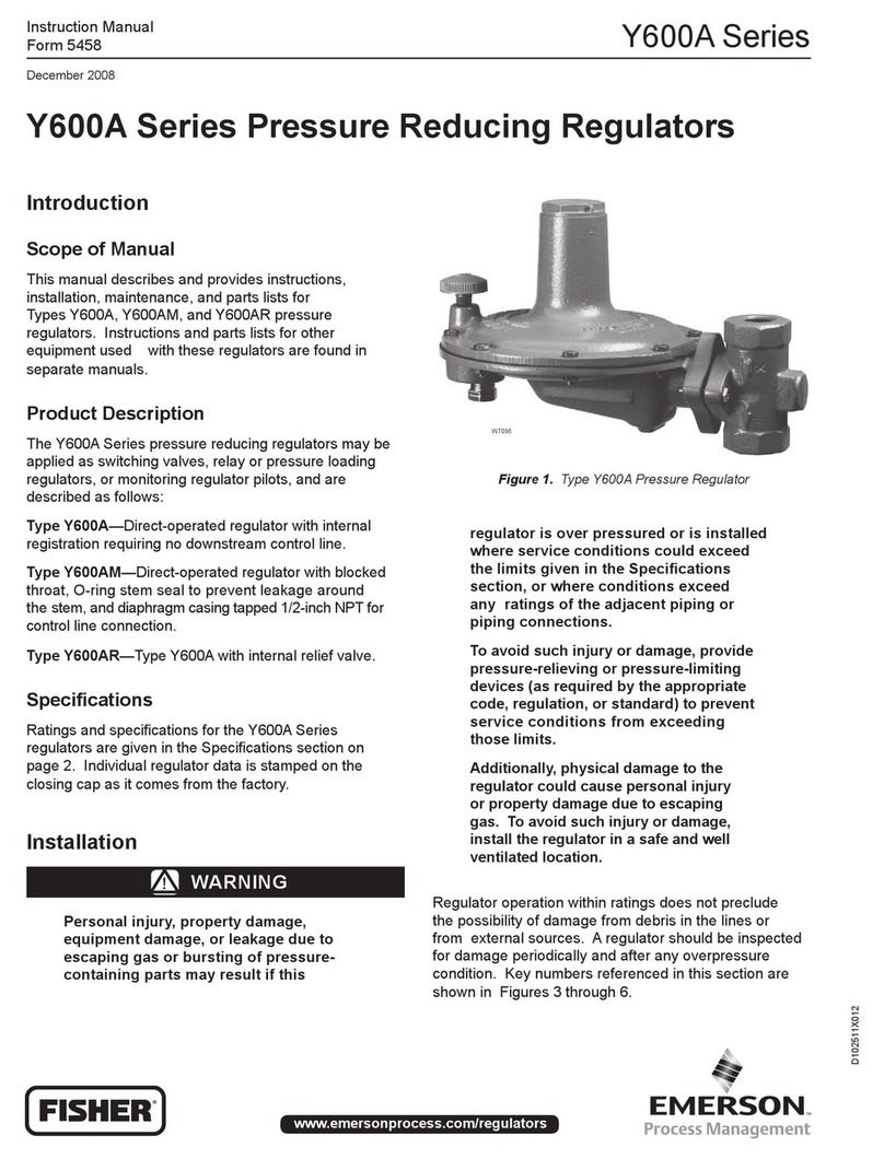 Emerson Fisher Y600A Series User manual