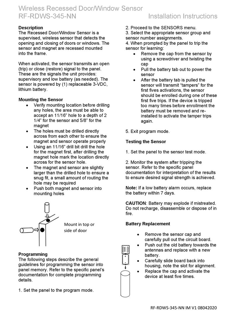 Maxouttech RF-RDWS-345-NN installation instructions
