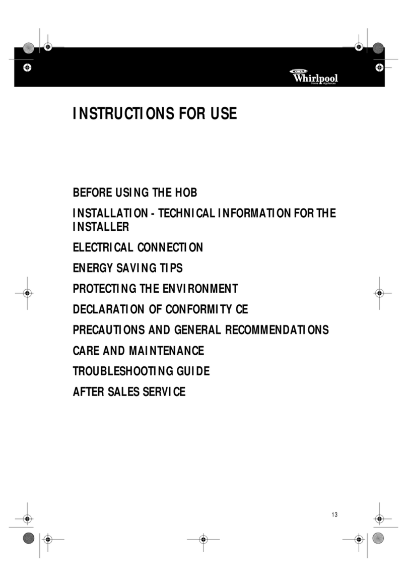Whirlpool AKR 021 User manual