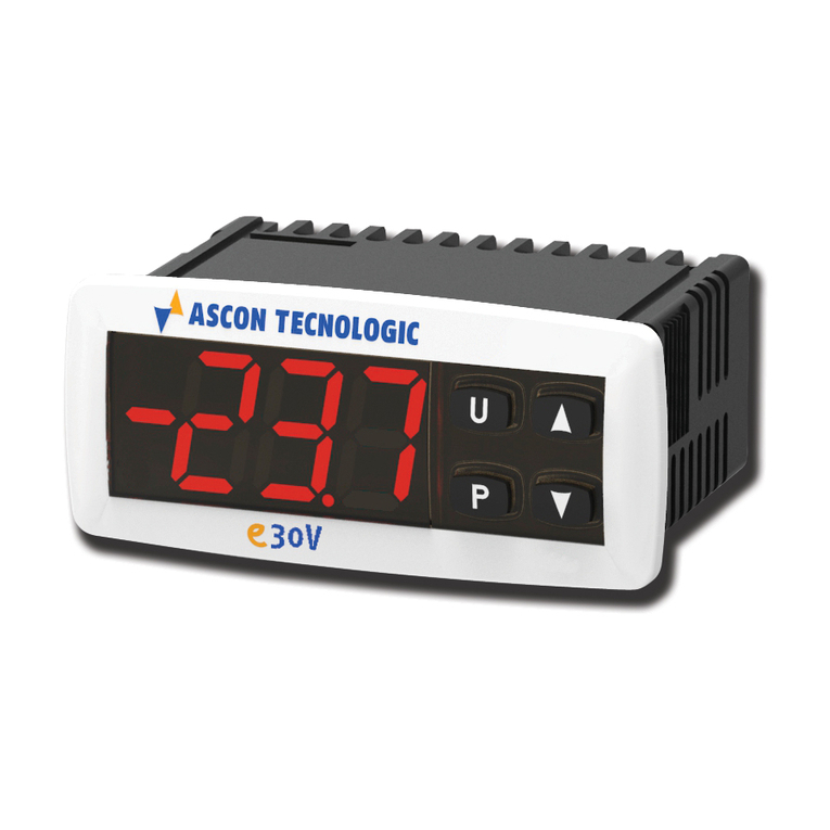 Ascon tecnologic e30V operating instructions