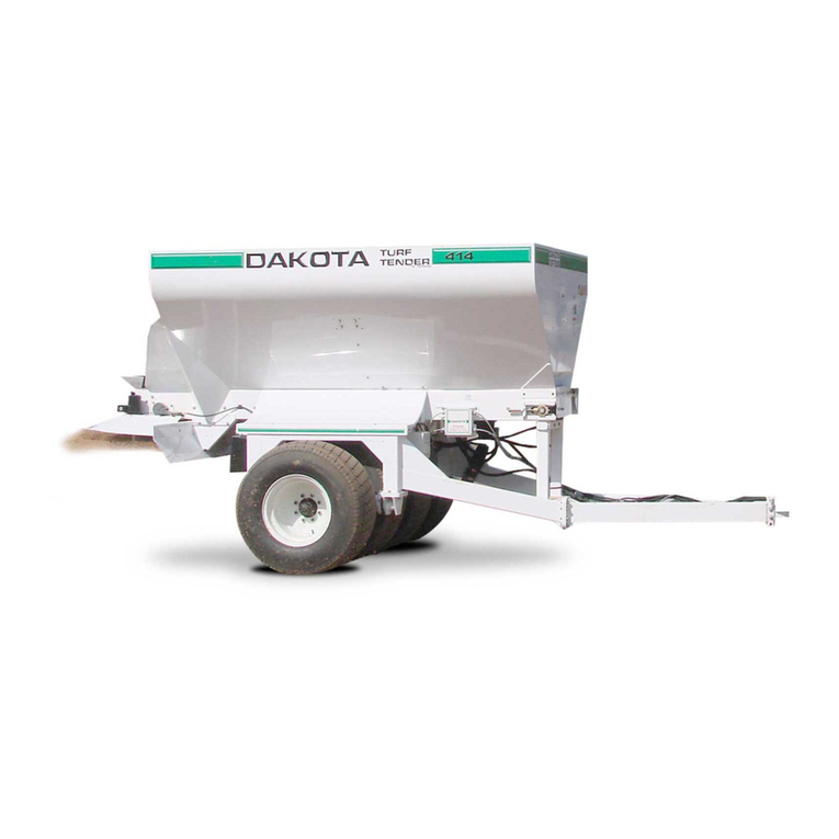 Dakota TURF TENDER 410 Owner's/operator's manual Dakota TURF TENDER 410 Owner's/operator's manual