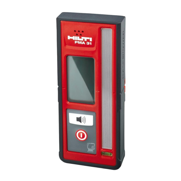 Hilti PMA 31 operating instructions