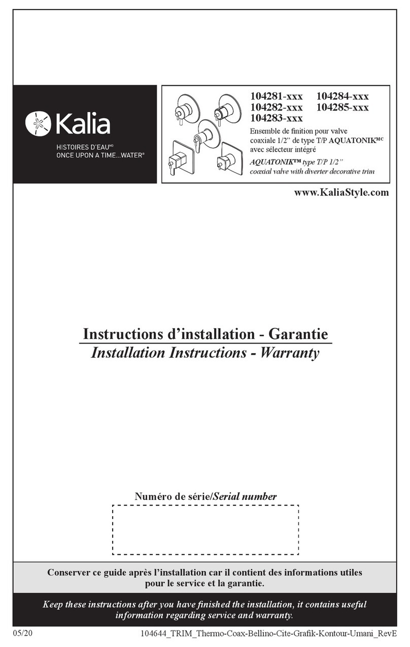 Kalia 104281 Series User manual