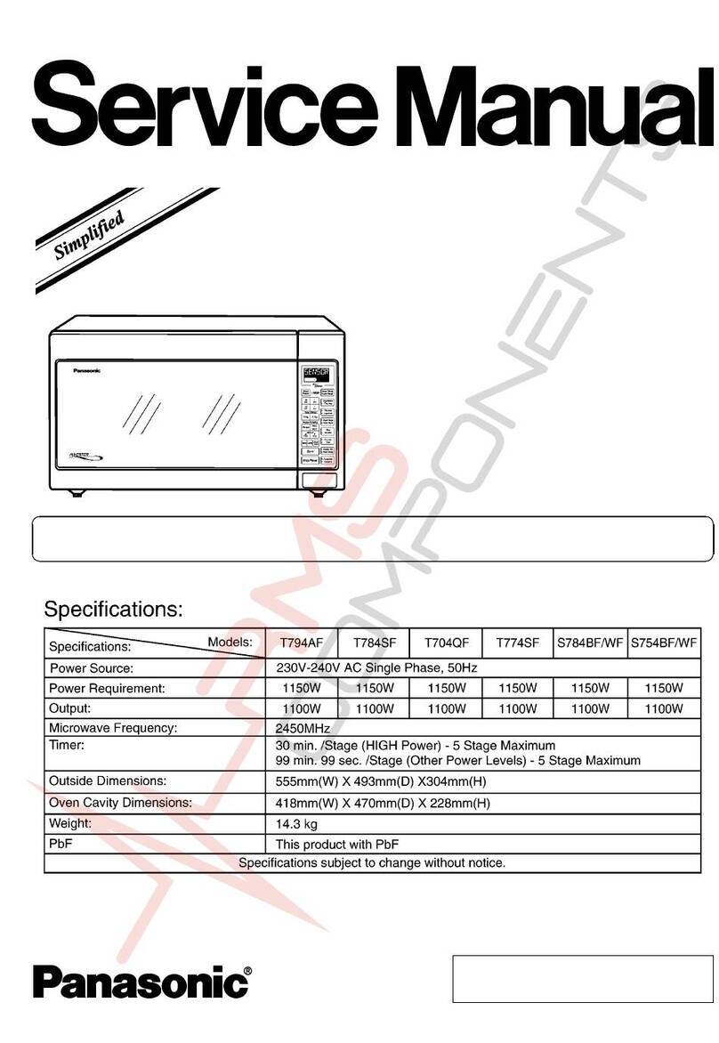 Panasonic NN-T794AF Service manual