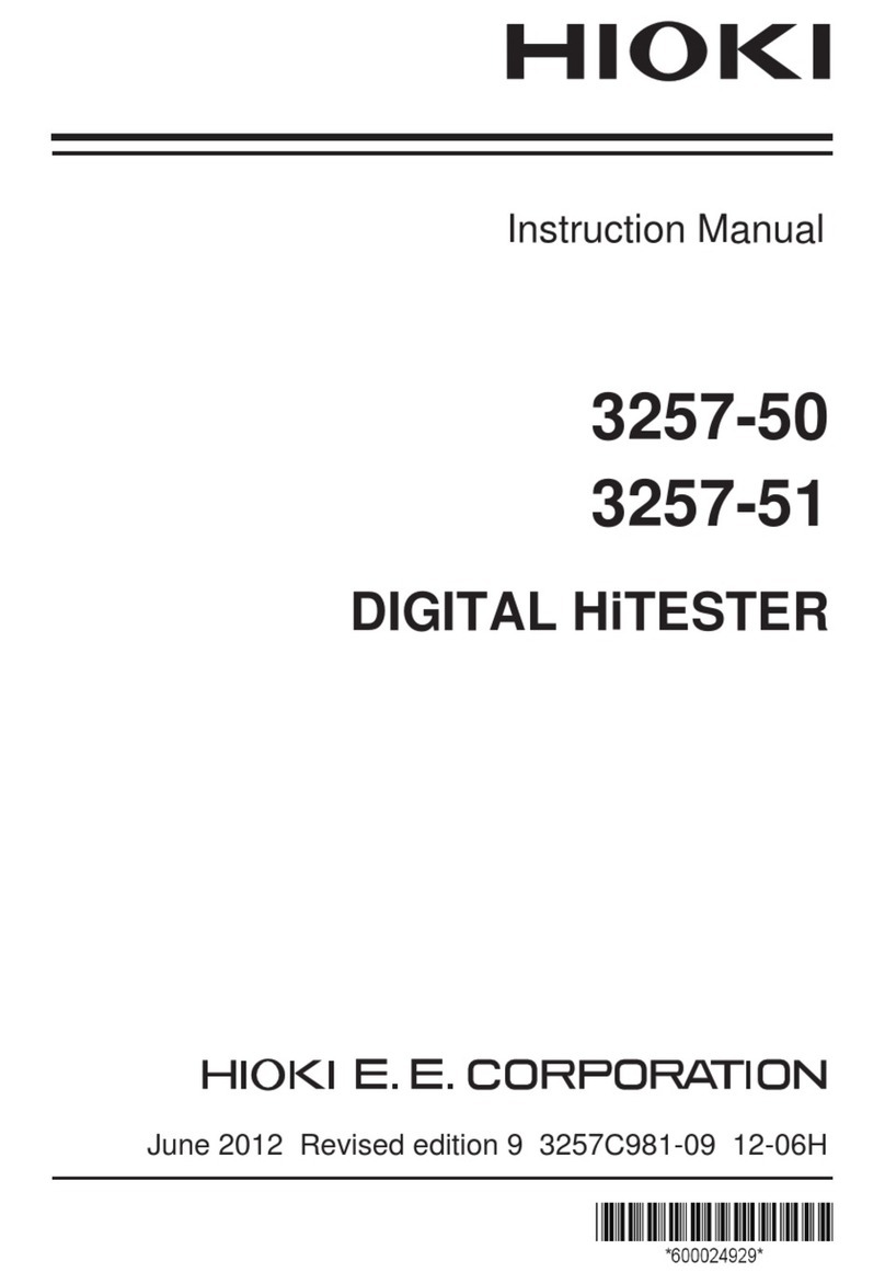Hioki 3257-50 instruction manual