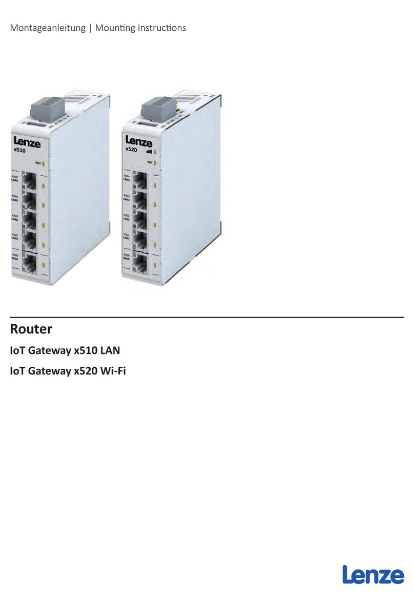 Lenze IoT Gateways x510 LAN Mounting instructions