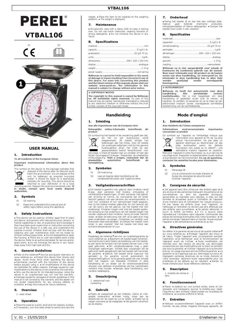 Perel VTBAL106 User manual Perel VTBAL106 User manual