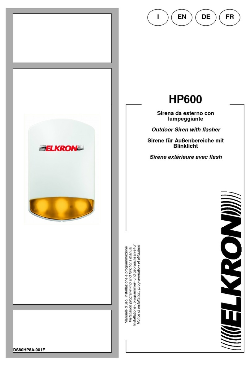 Elkron HP600 Assembly instructions Elkron HP600 Assembly instructions