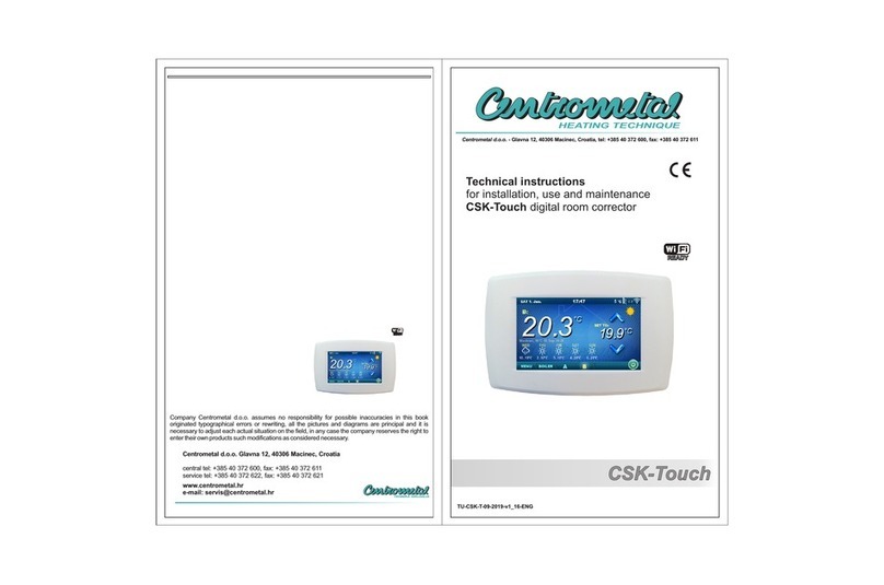 Centrometal CSK-Touch User manual