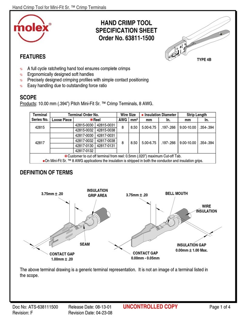 molex 63811-1500 User manual