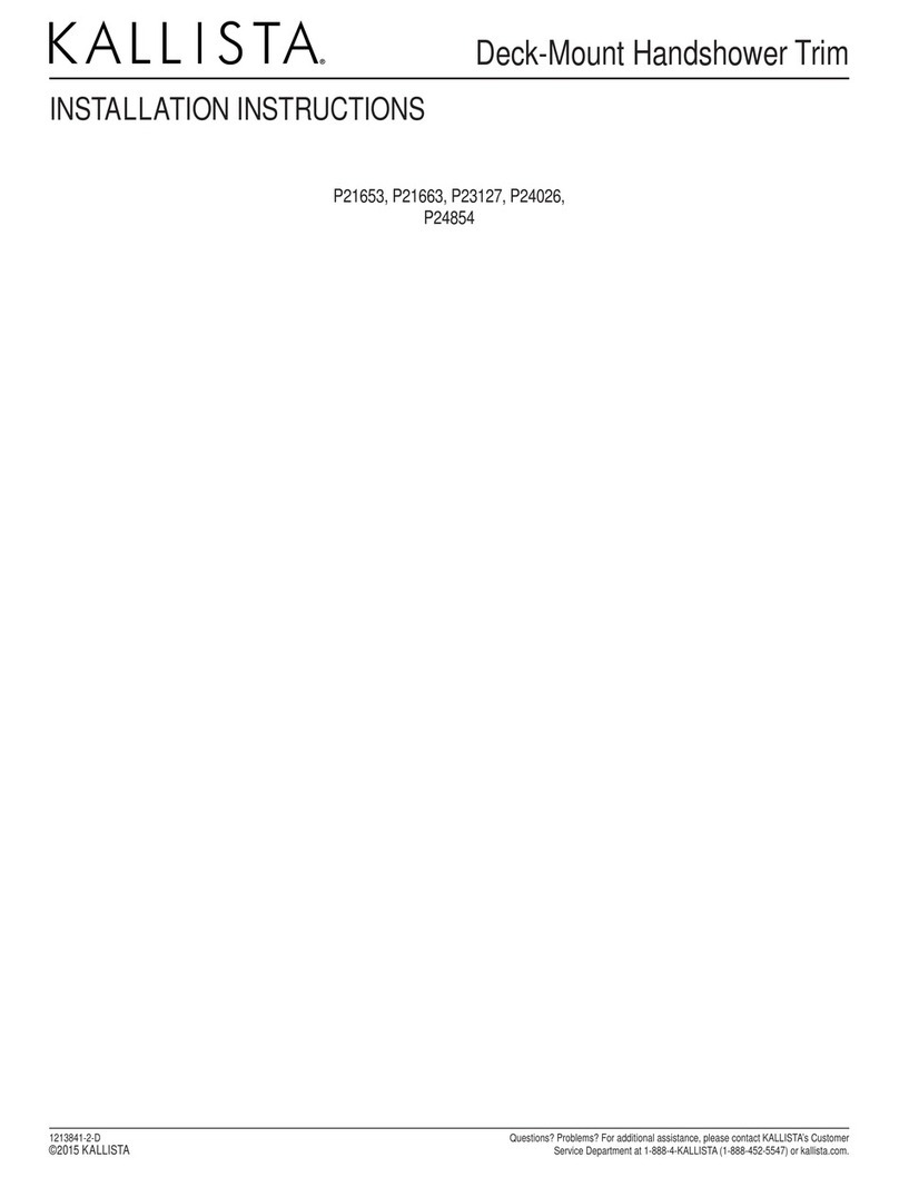 Kallista P21653 installation instructions