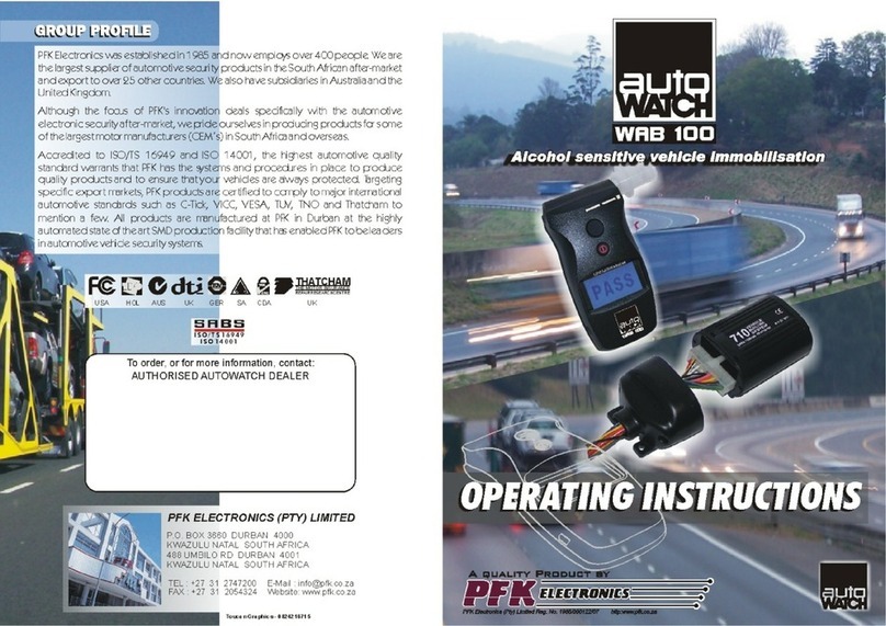 AutoWatch WAB 100 operating instructions