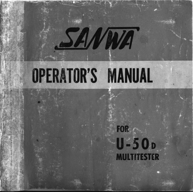 Sanwa U-50D Operator's manual