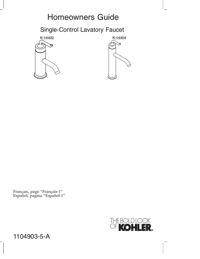 Kohler K-14402 Assembly instructions