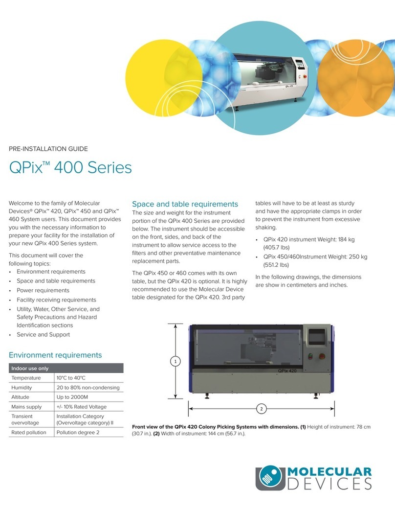 Molecular Devices QPix 420 Pre-installation guide