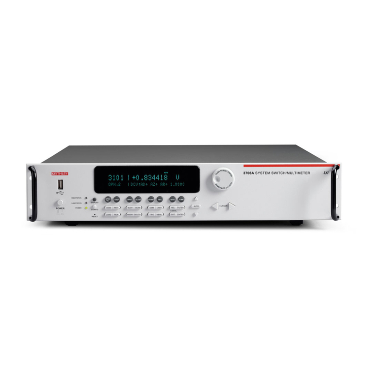 Tektronix Keithley 3700A Series quick start guide