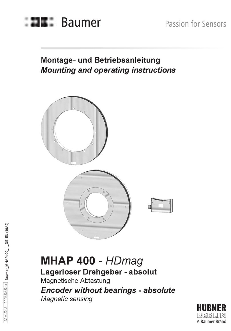 Baumer HUBNER BERLIN MHAP 400 Mounting and operating instructions
