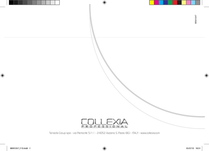 COLLEXIA PROFESSIONAL F1301 operating instructions