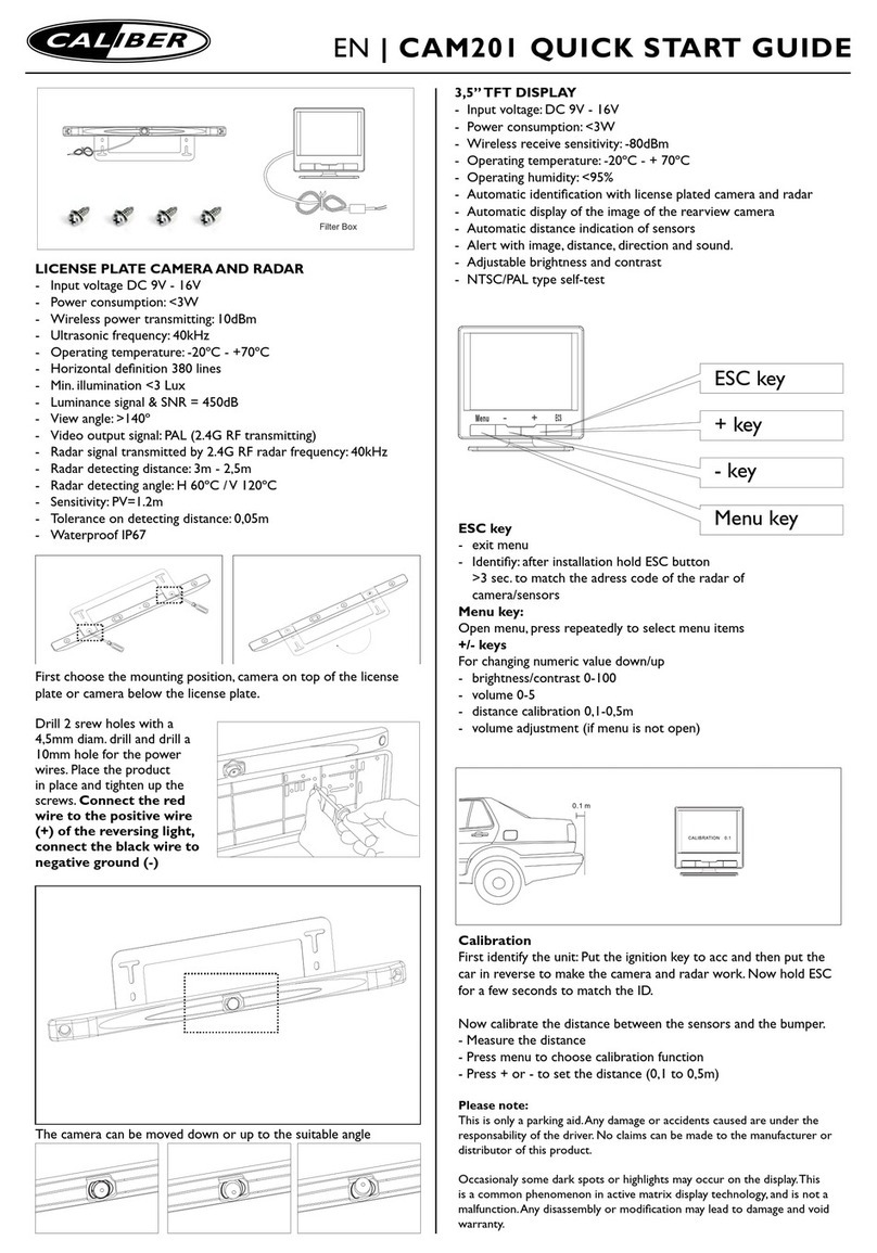 Caliber CAM201 quick start guide
