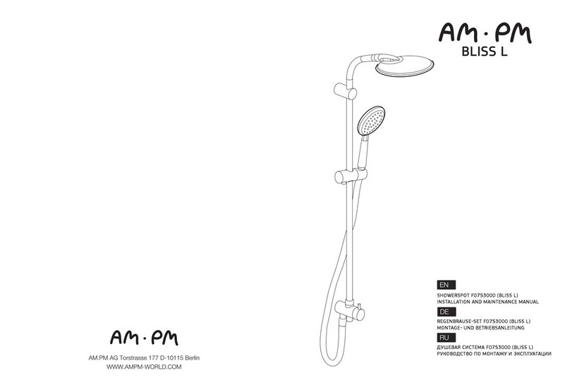 AM.PM BLISS L Installation and maintenance manual