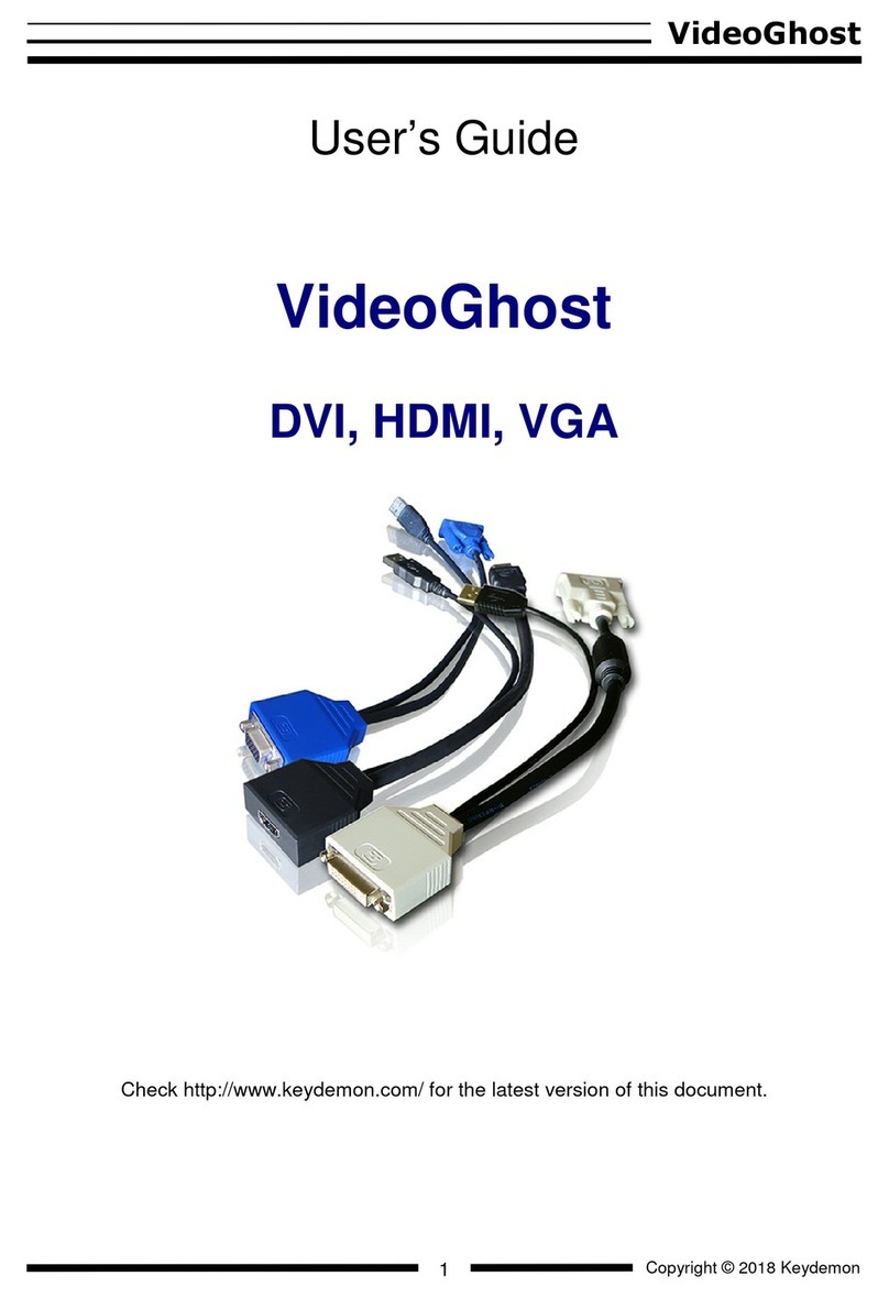 Keydemon VideoGhost DVI user guide