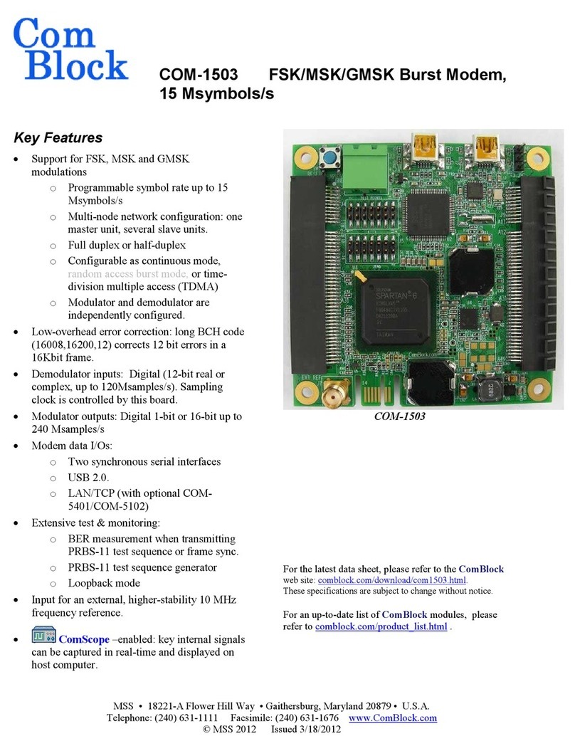 ComBlock COM-1503 User manual
