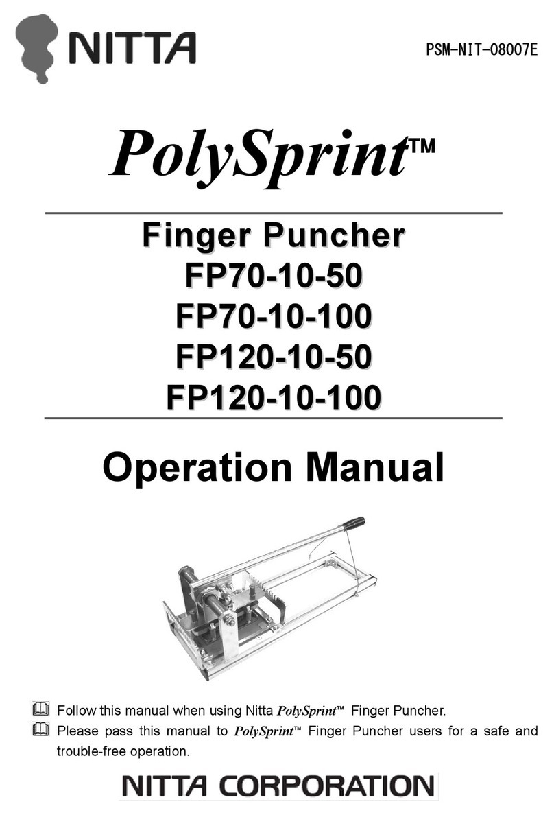 Nitta PolySprint FP70-10-50 Operation manual